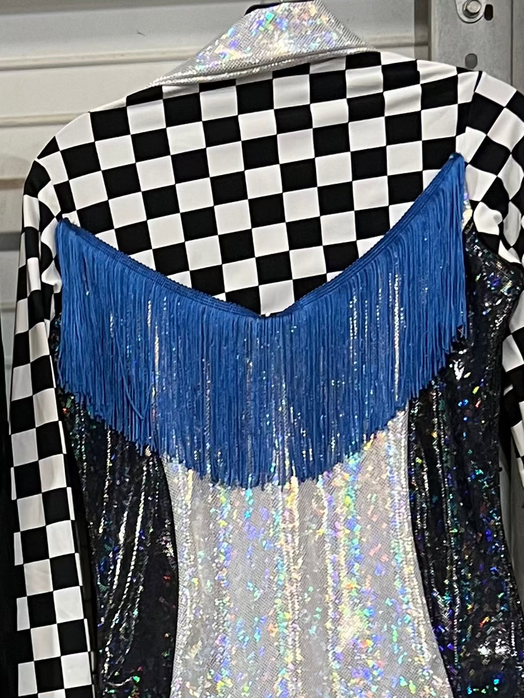 Add Back Yoke Fringe to any shirt purchase Riverside Rodeo Shirts Blue