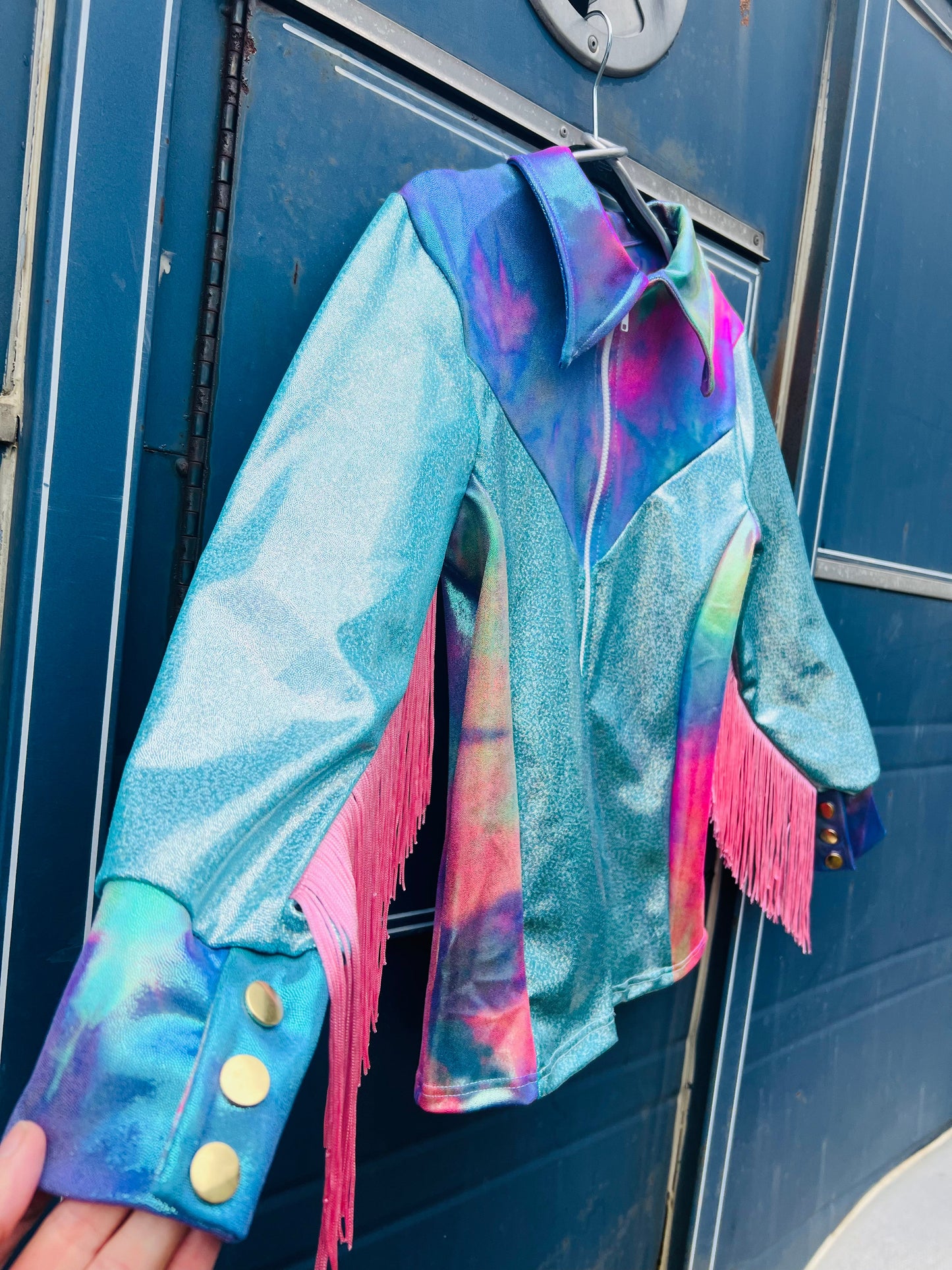 Seafoam Sparkly Rodeo Shirt - Riverside Rodeo Shirts