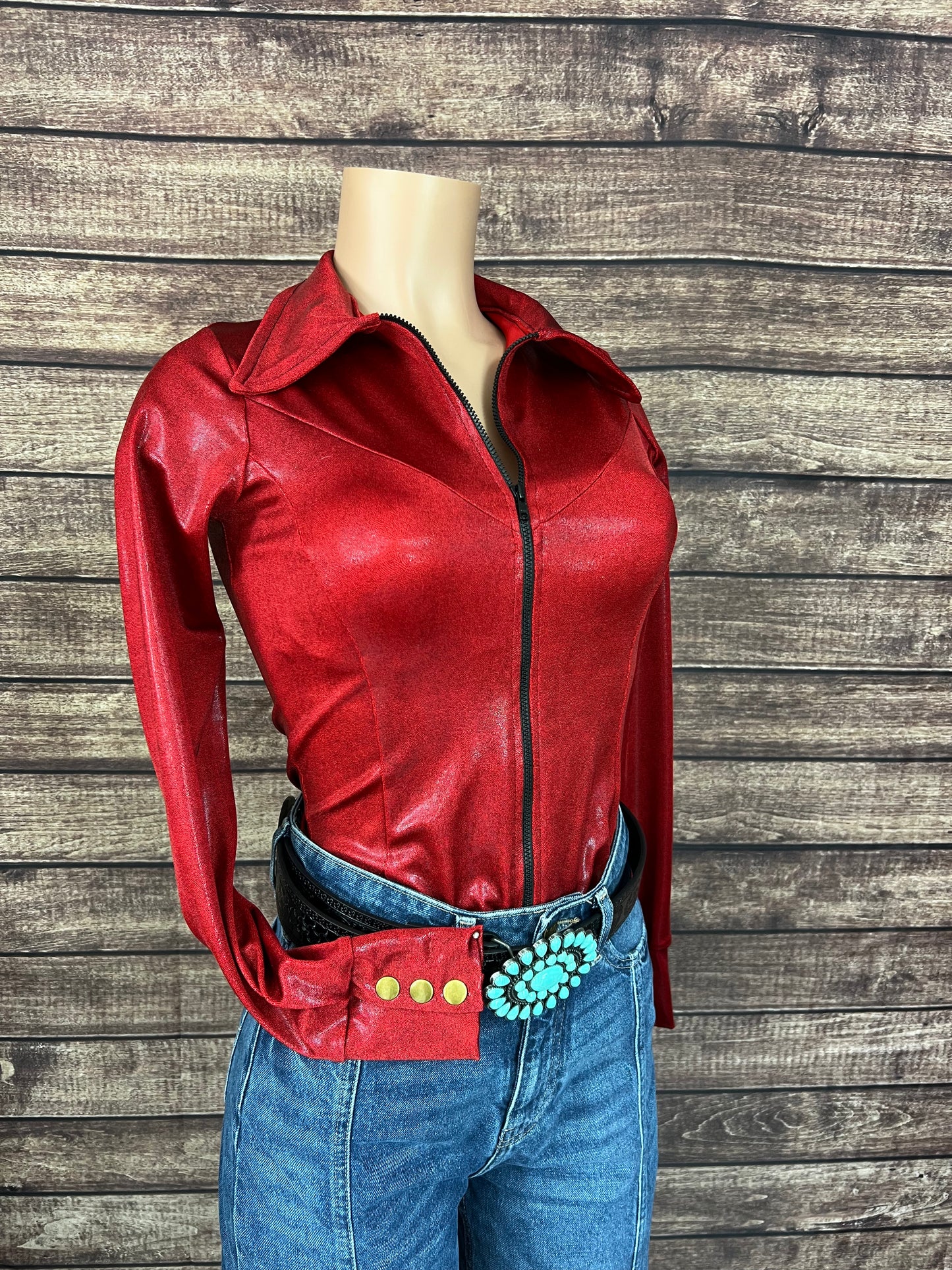 Red Rider Metallic Rodeo Shirt
