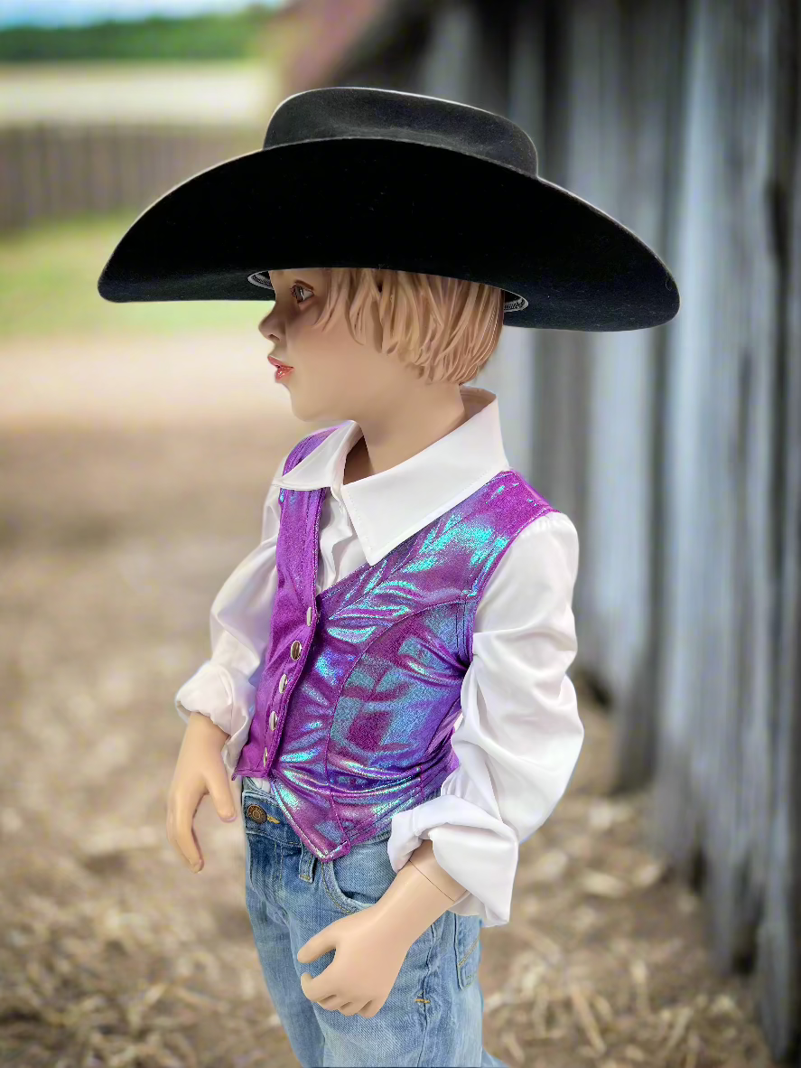 Plumeria Snap Front Western Vest Rodeo Shirt Riverside Rodeo Shirts