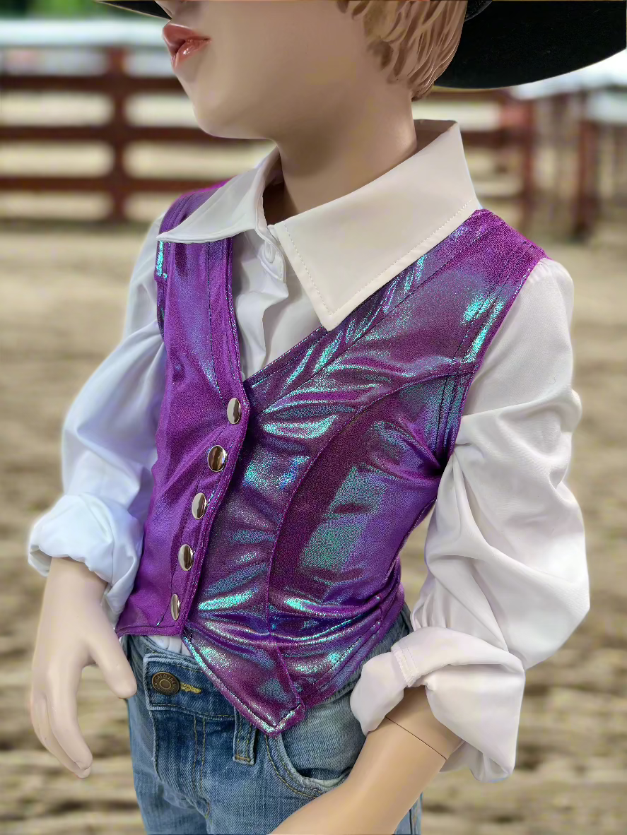 Plumeria Snap Front Western Vest Rodeo Shirt Riverside Rodeo Shirts