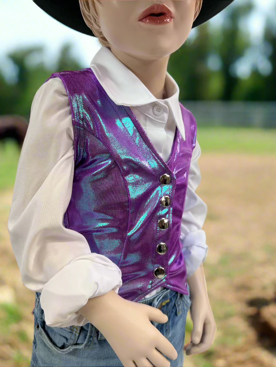 Plumeria Snap Front Western Vest Rodeo Shirt Riverside Rodeo Shirts