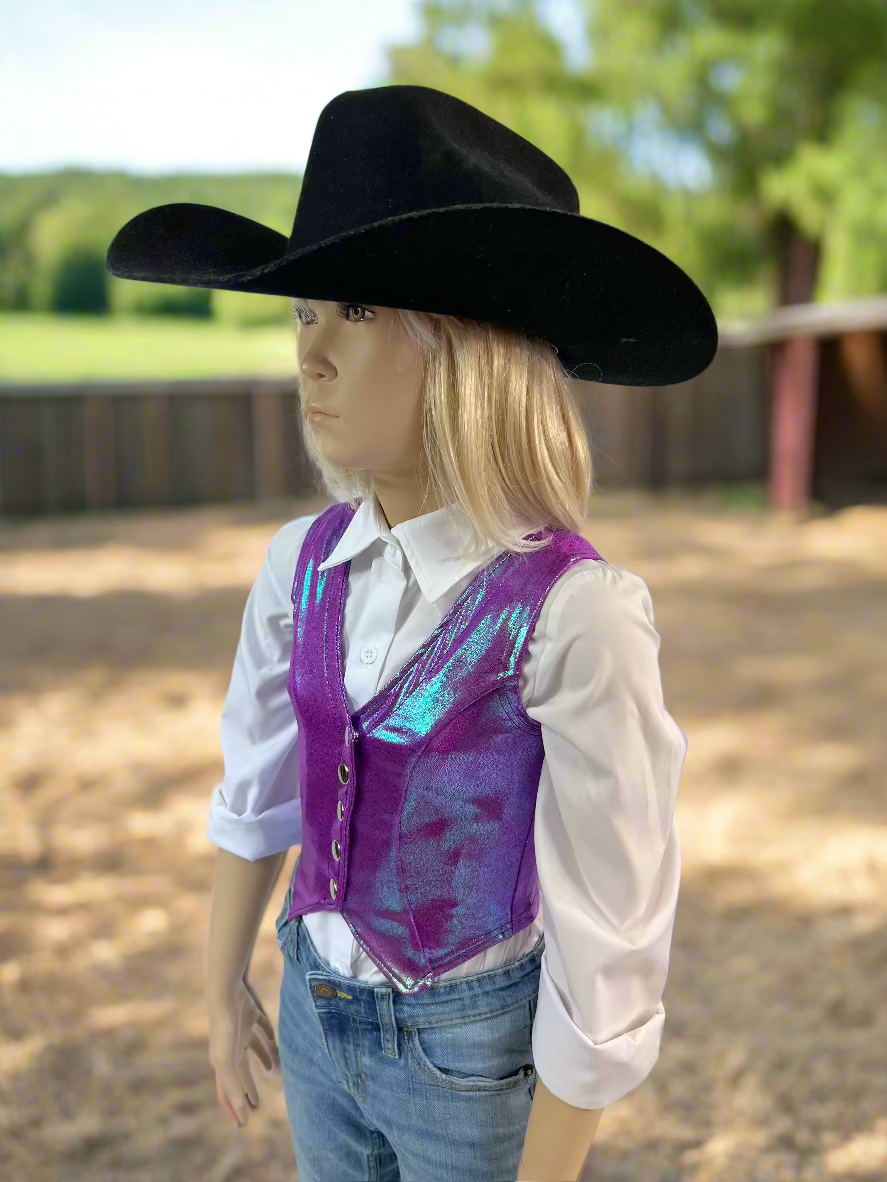 Plumeria Snap Front Western Vest Rodeo Shirt Riverside Rodeo Shirts
