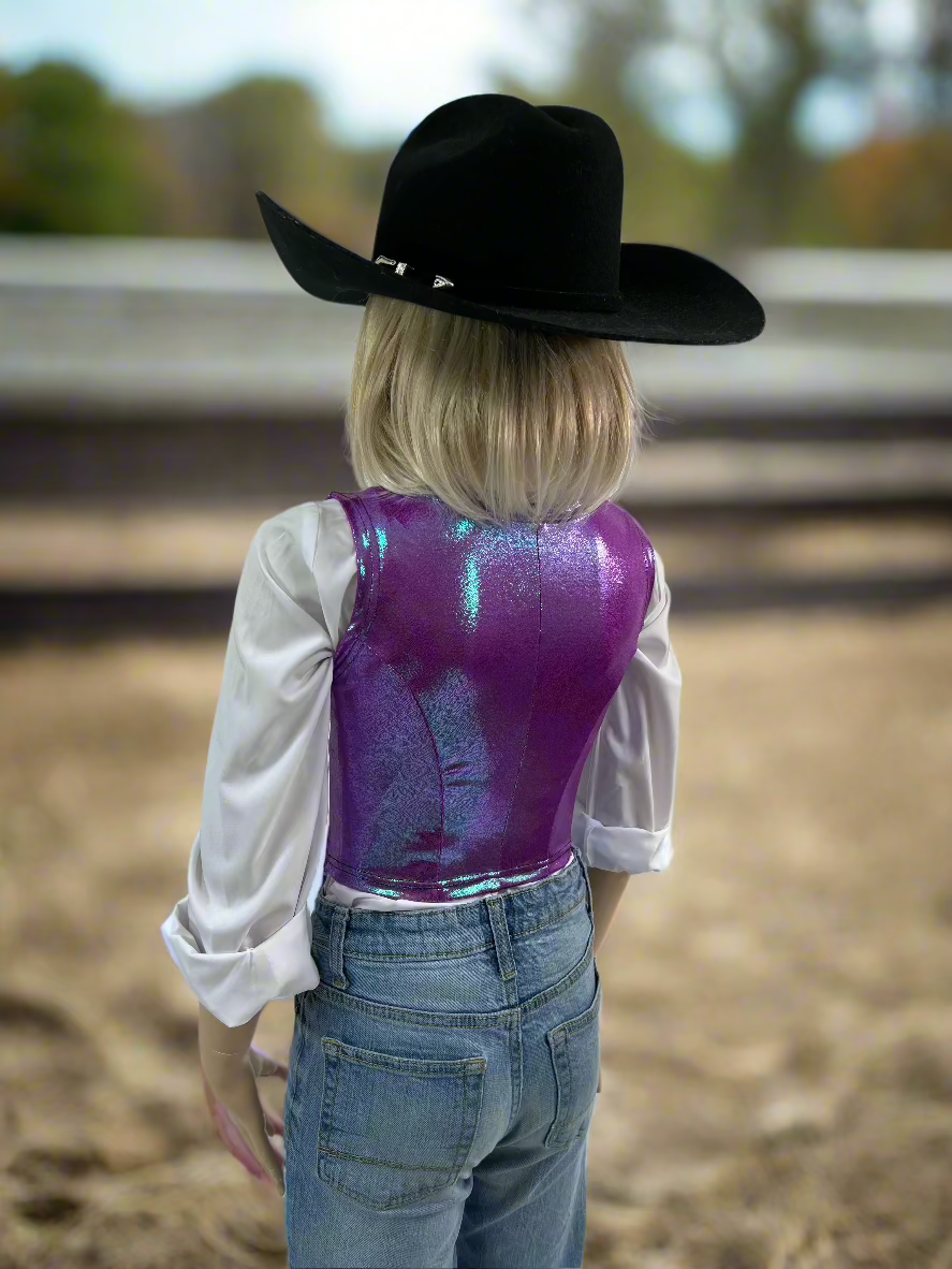 Plumeria Snap Front Western Vest Rodeo Shirt Riverside Rodeo Shirts