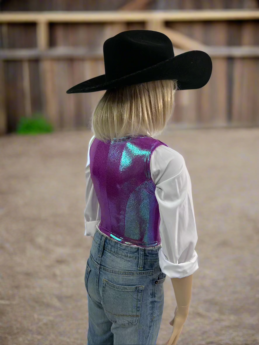 Plumeria Snap Front Western Vest Rodeo Shirt Riverside Rodeo Shirts