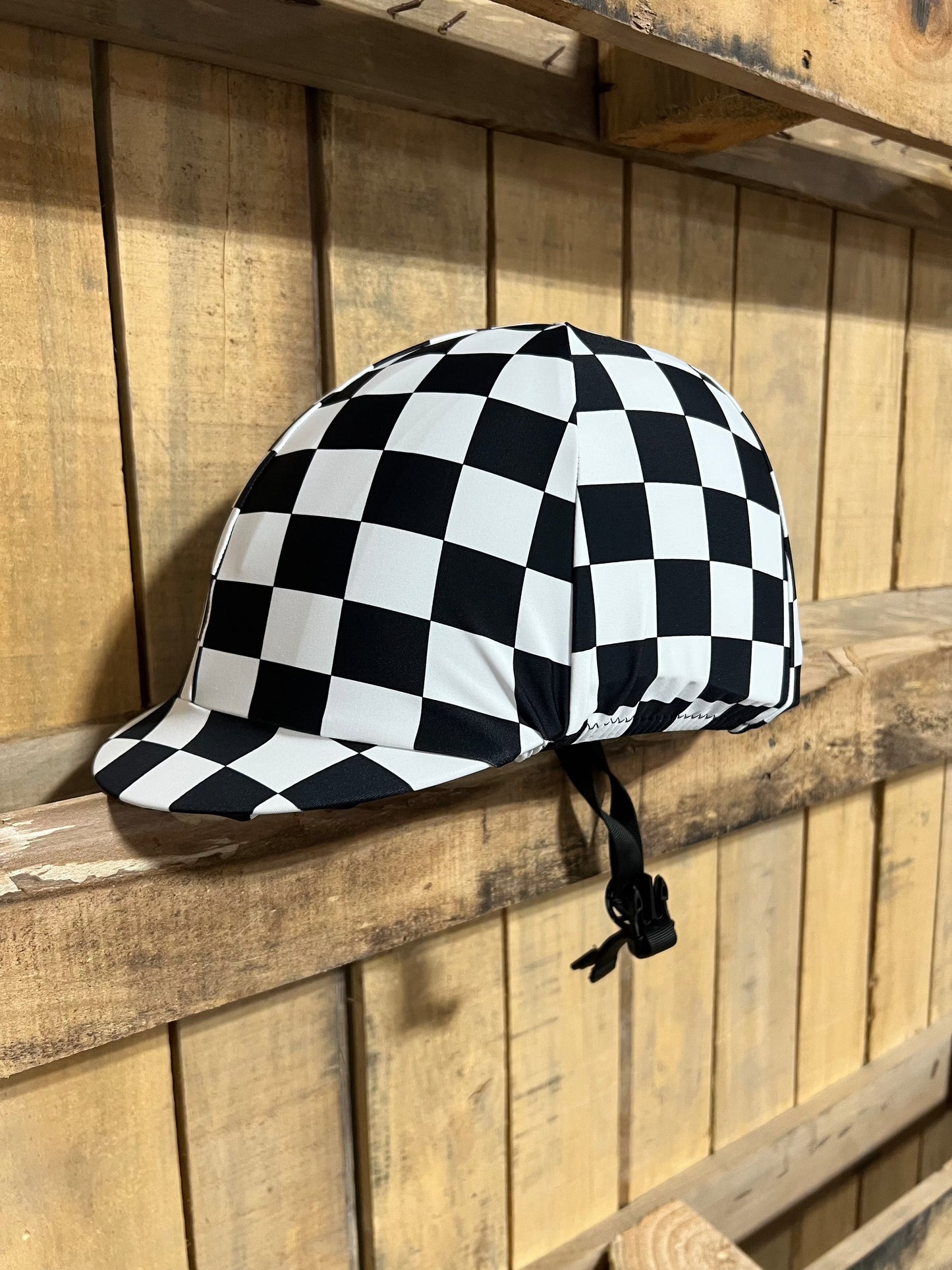 Checkered Helmet Cover Fly Bonnet Riverside Rodeo Shirts