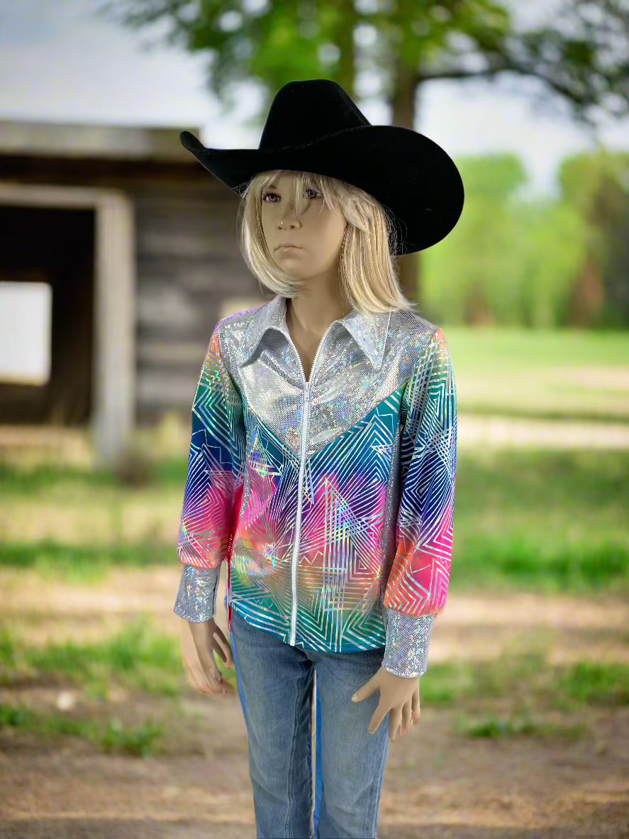 Spectrum Sparkle Rodeo Shirt Rodeo Shirt Riverside Rodeo Shirts