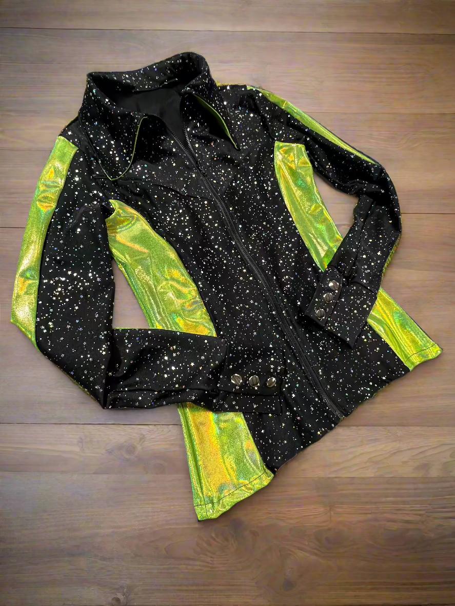 Ready to Ship SIZE SMALL Lime Night Rodeo Shirt - Riverside Rodeo Shirts