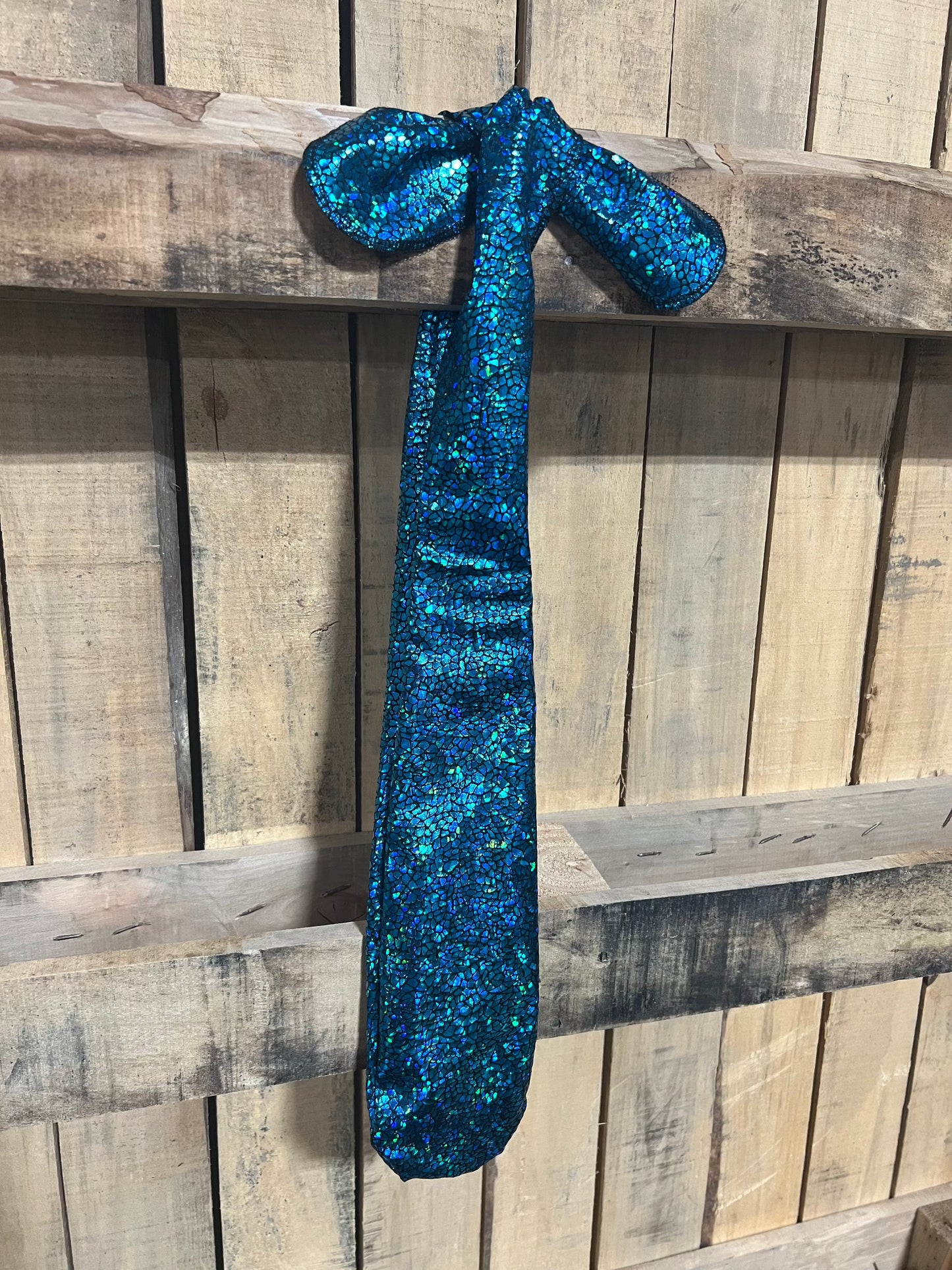 Turquoise Shattered Glass Tail Bag - Riverside Rodeo Shirts