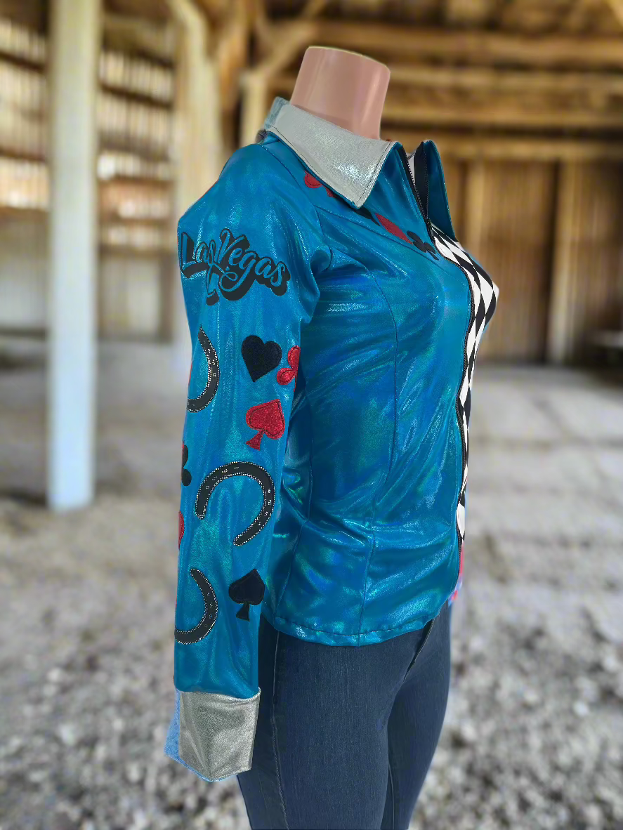 Las Vegas Lucky Horseshoes Rodeo Shirt Rodeo Shirt Riverside Rodeo Shirts