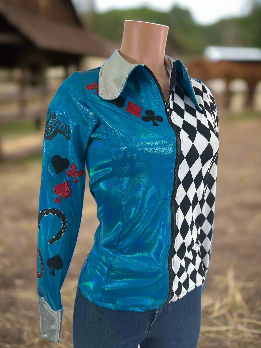 Las Vegas Lucky Horseshoes Rodeo Shirt Rodeo Shirt Riverside Rodeo Shirts