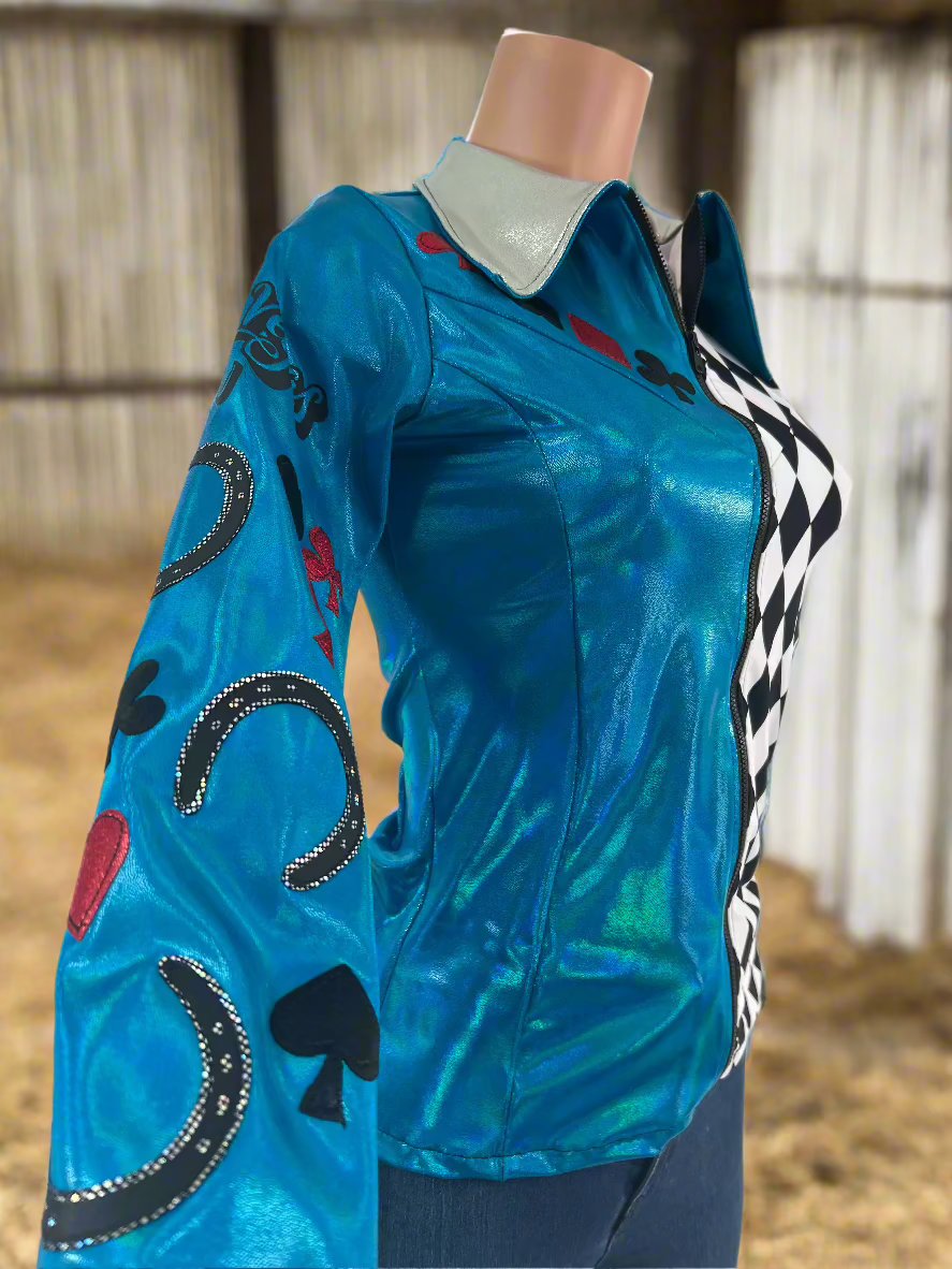 Las Vegas Lucky Horseshoes Rodeo Shirt Rodeo Shirt Riverside Rodeo Shirts