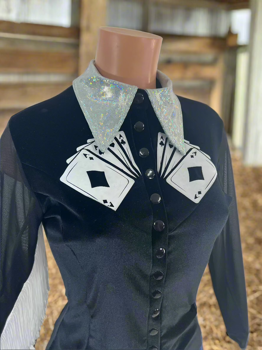 Wild Aces Velvet Snap Front Rodeo Shirt Rodeo Shirt Riverside Rodeo Shirts