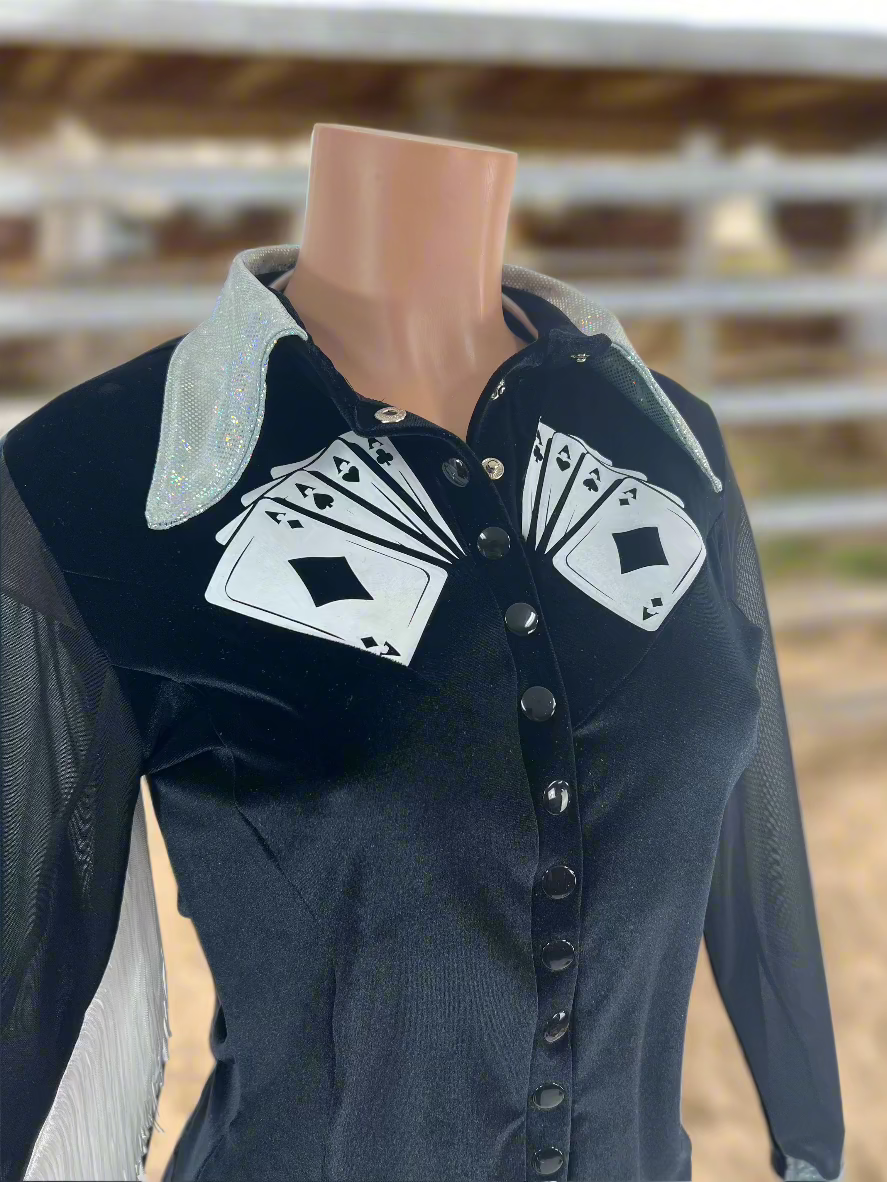 Wild Aces Velvet Snap Front Rodeo Shirt Rodeo Shirt Riverside Rodeo Shirts