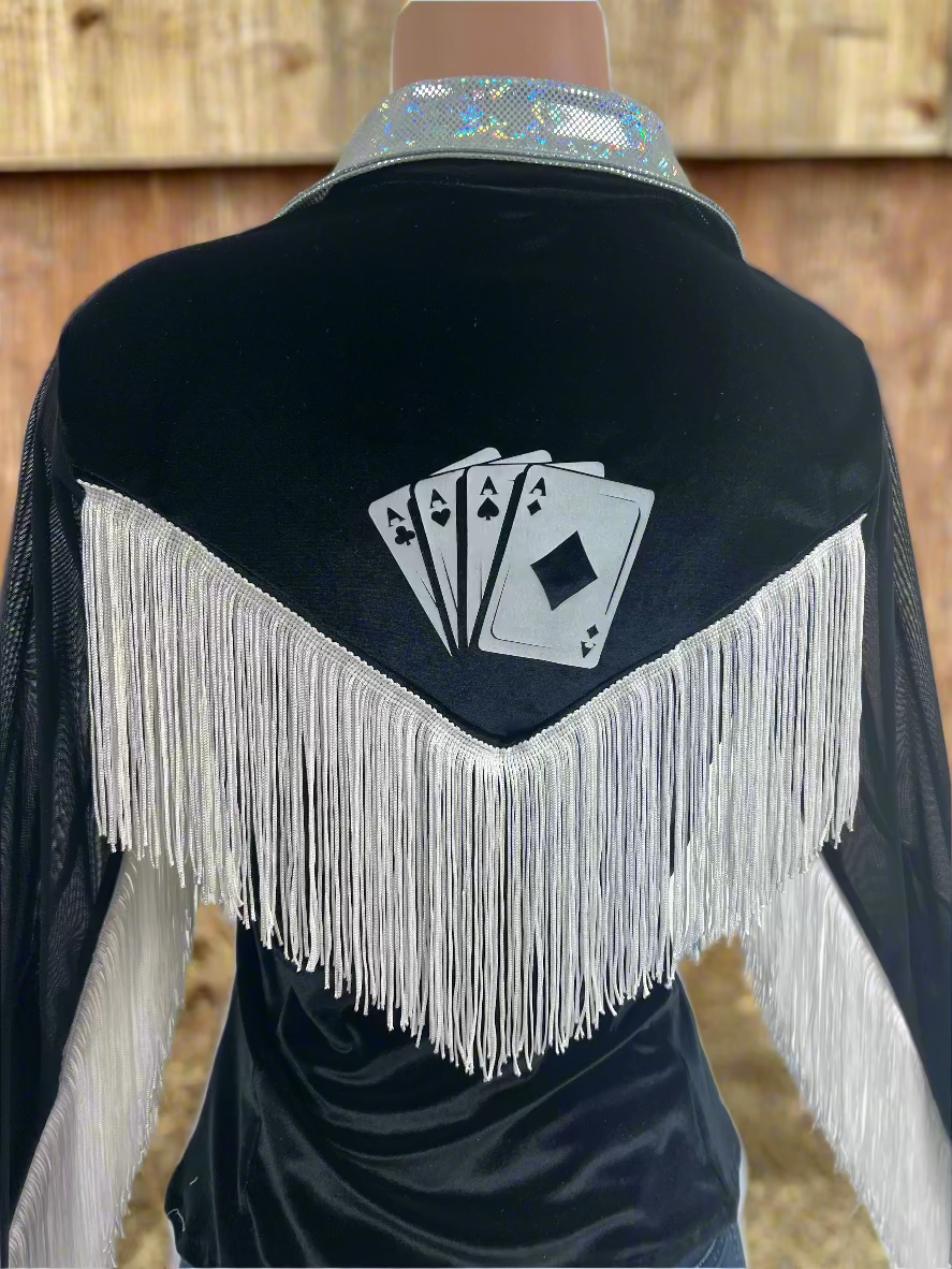Wild Aces Velvet Snap Front Rodeo Shirt Rodeo Shirt Riverside Rodeo Shirts