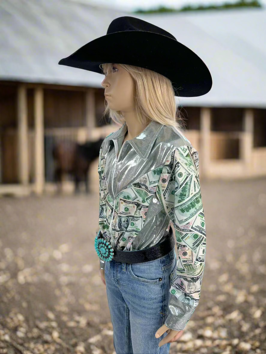 Big Bucks Zipper Front Rodeo Shirt Rodeo Shirt Riverside Rodeo Shirts