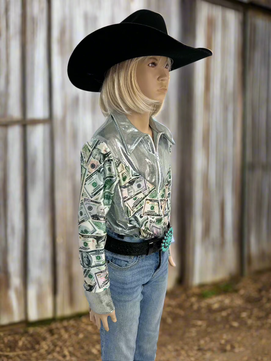 Big Bucks Zipper Front Rodeo Shirt Rodeo Shirt Riverside Rodeo Shirts