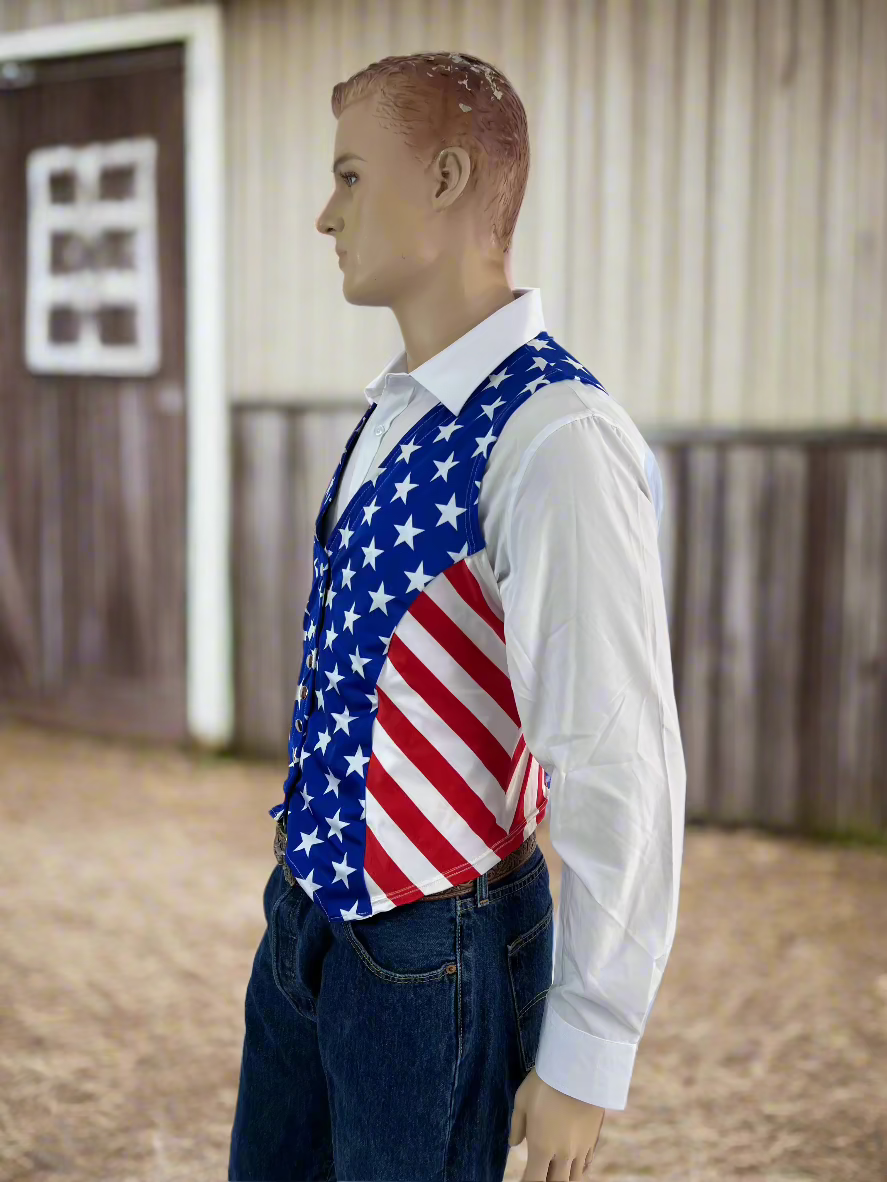 Mens All American Snap Front Western Vest (Vest Only) Rodeo Shirt Riverside Rodeo Shirts