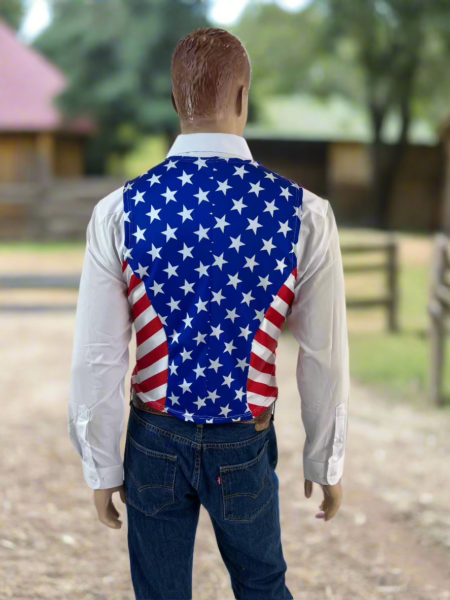 Mens All American Snap Front Western Vest (Vest Only) Rodeo Shirt Riverside Rodeo Shirts
