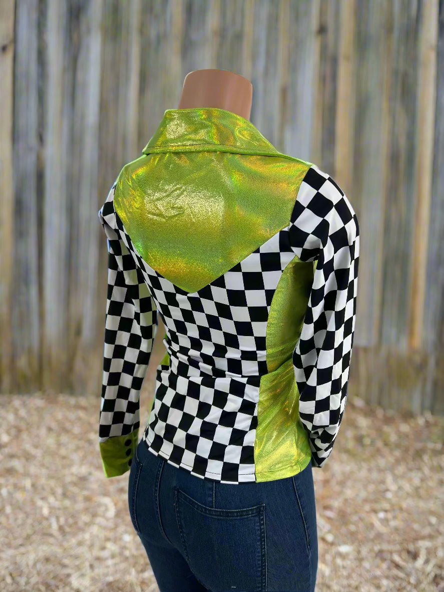 Checks in the Limelight Snap Front Rodeo Shirt Rodeo Shirt Riverside Rodeo Shirts