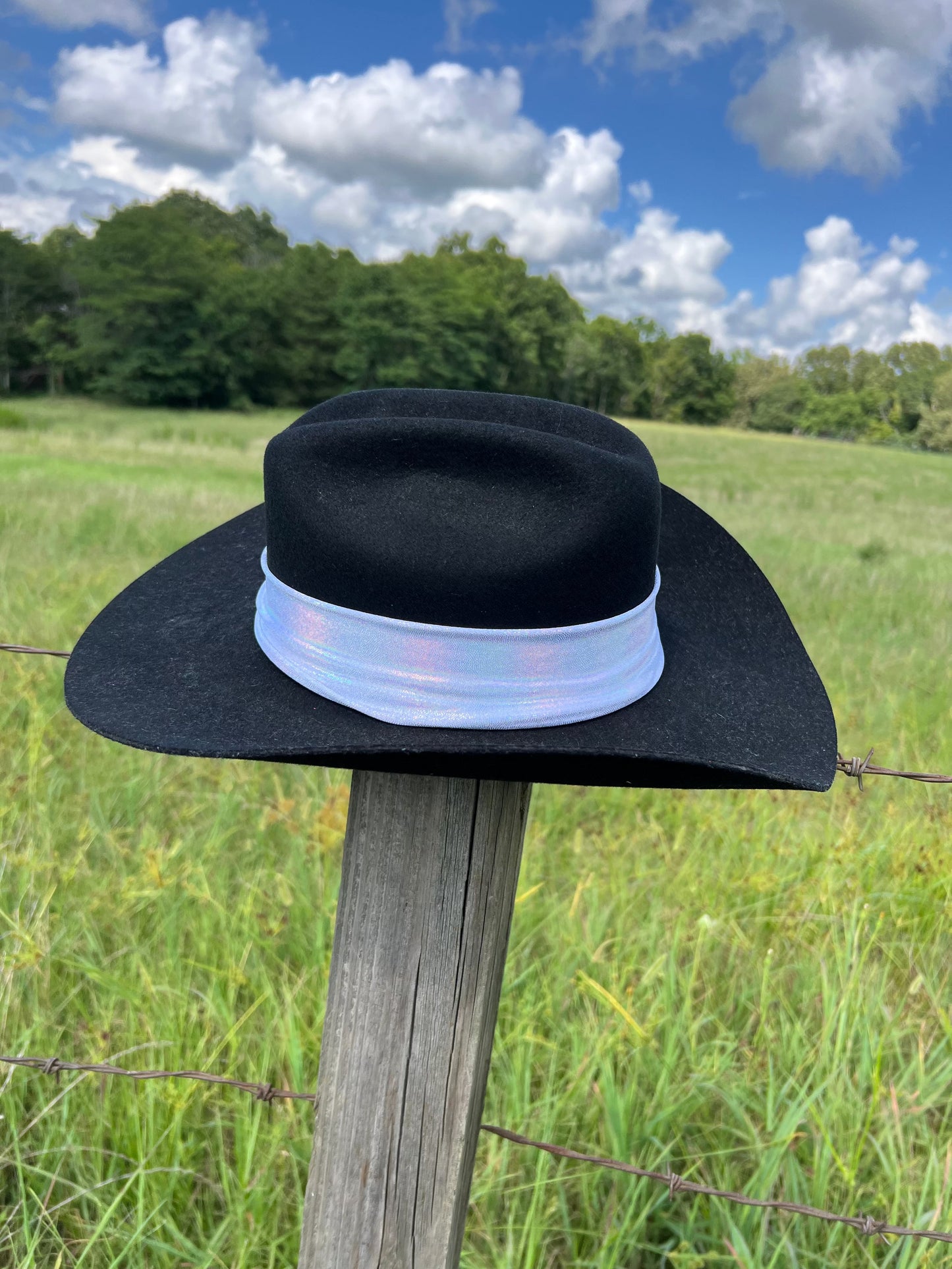 Flashbulb Holographic Hat Band Hat band Riverside Rodeo Shirts