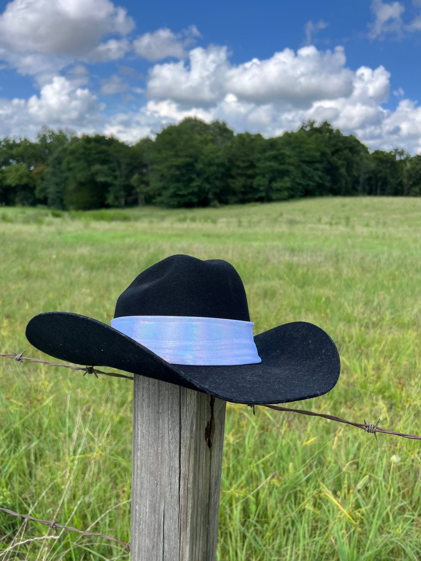 Flashbulb Holographic Hat Band Hat band Riverside Rodeo Shirts