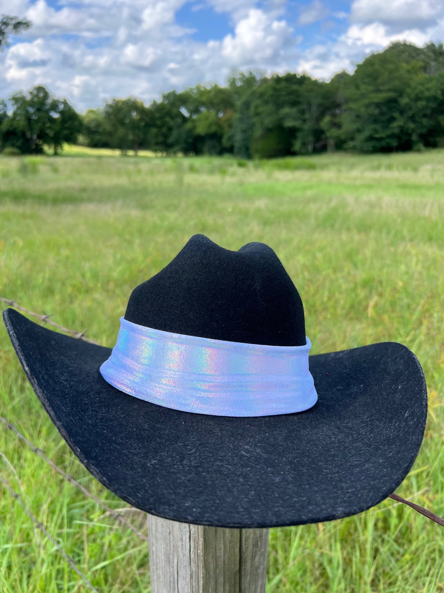 Flashbulb Holographic Hat Band Hat band Riverside Rodeo Shirts