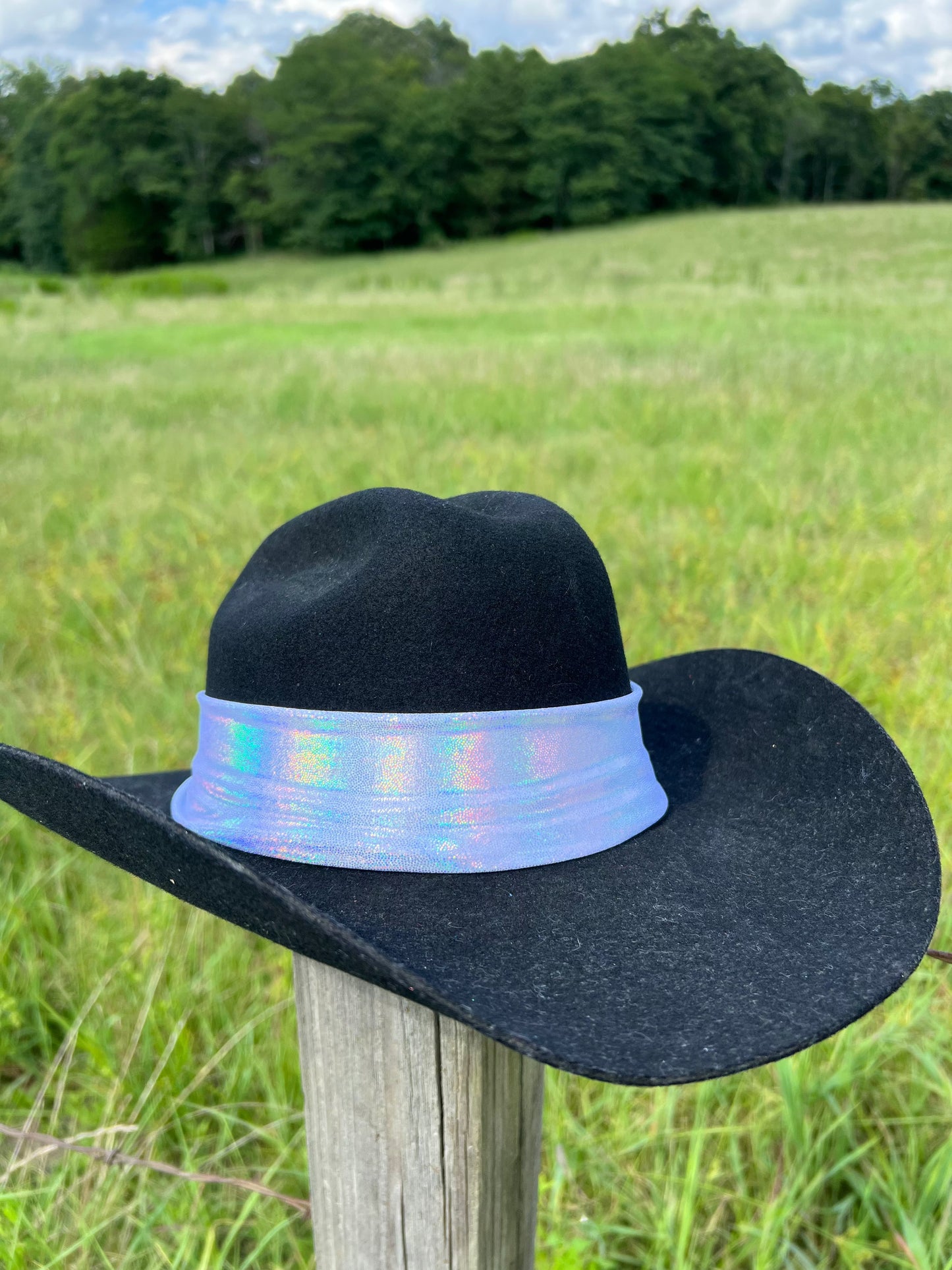 Flashbulb Holographic Hat Band Hat band Riverside Rodeo Shirts