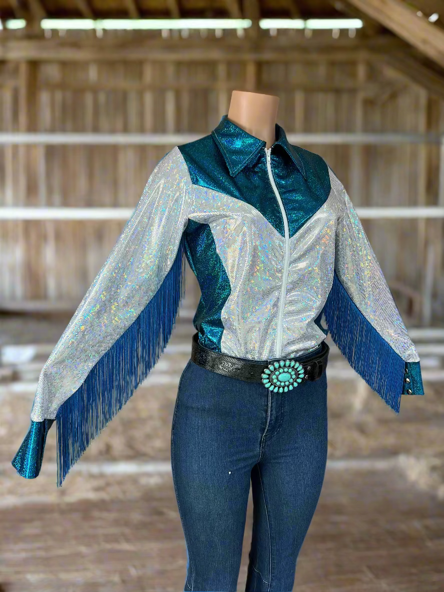 Turquoise Tundra Rodeo Shirt Rodeo Shirt Riverside Rodeo Shirts