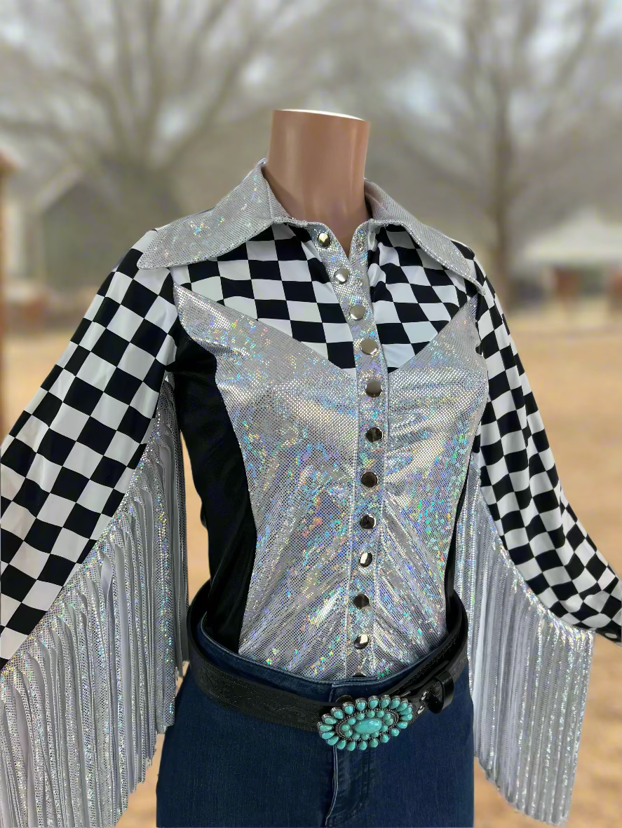 Rodeo Shirt with Thunderbird Fringe Rodeo Shirt Riverside Rodeo Shirts