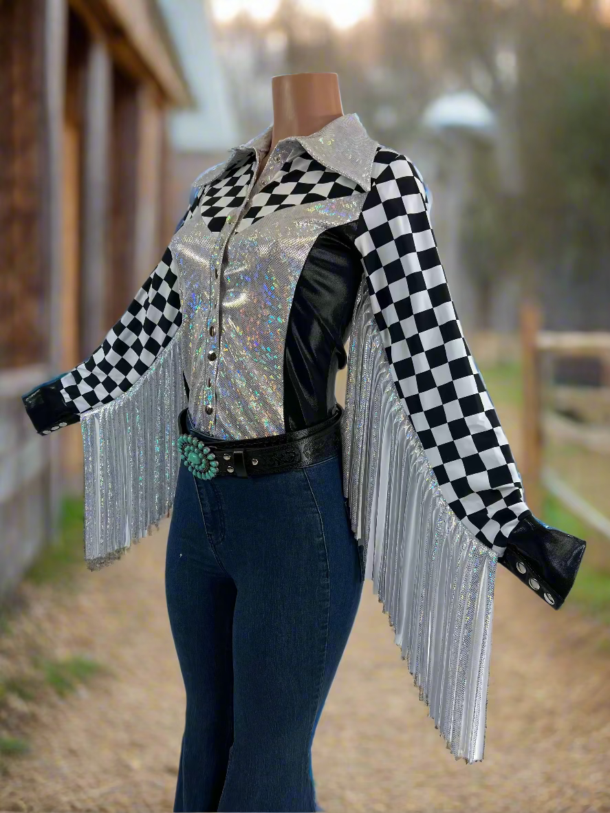 Rodeo Shirt with Thunderbird Fringe Rodeo Shirt Riverside Rodeo Shirts