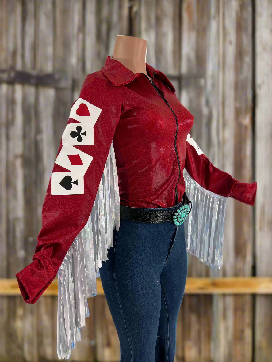 High Stakes Rodeo Shirt with Thunderbird Fringe Rodeo Shirt Riverside Rodeo Shirts