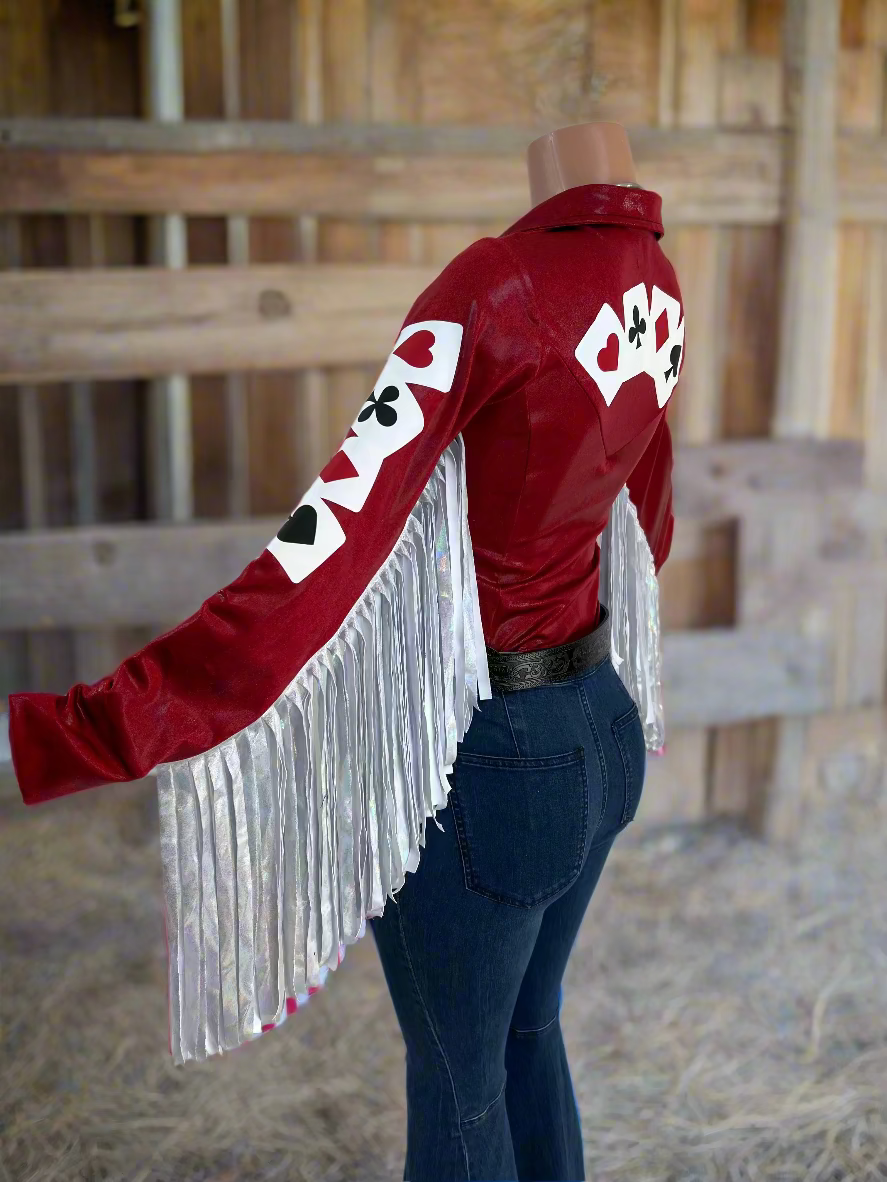 High Stakes Rodeo Shirt with Thunderbird Fringe Rodeo Shirt Riverside Rodeo Shirts