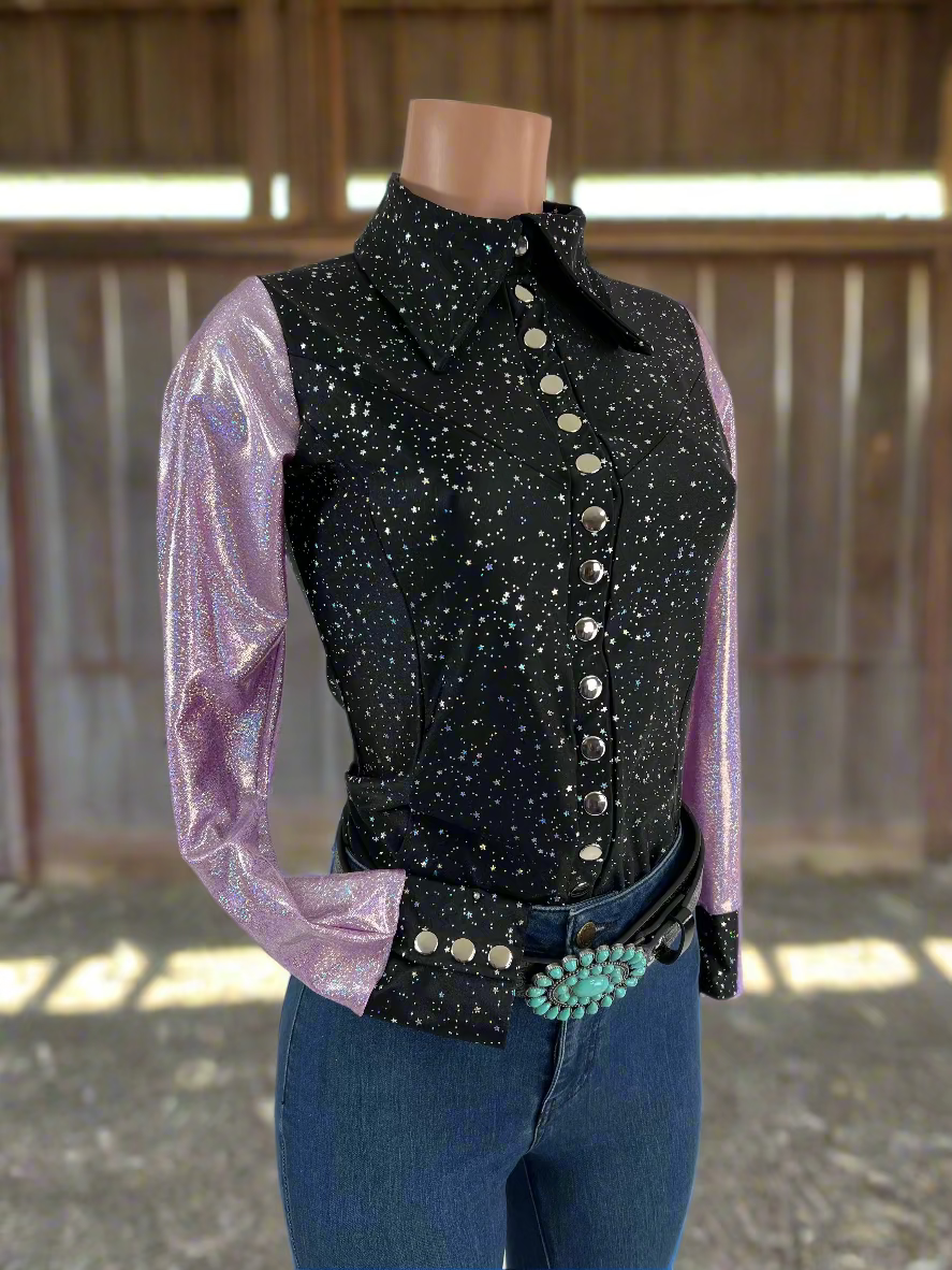 Lilac Lights Snap Front Rodeo Shirt Rodeo Shirt Riverside Rodeo Shirts