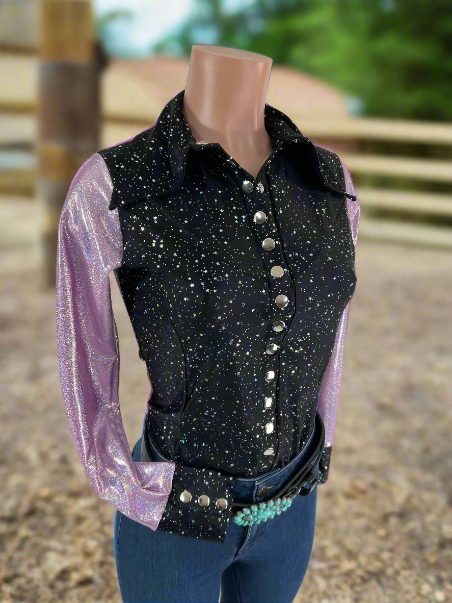 Lilac Lights Snap Front Rodeo Shirt Rodeo Shirt Riverside Rodeo Shirts
