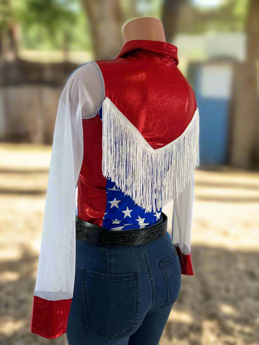 Boot Scootin Zipper Front Rodeo Shirt with Mesh Sleeves Rodeo Shirt Riverside Rodeo Shirts