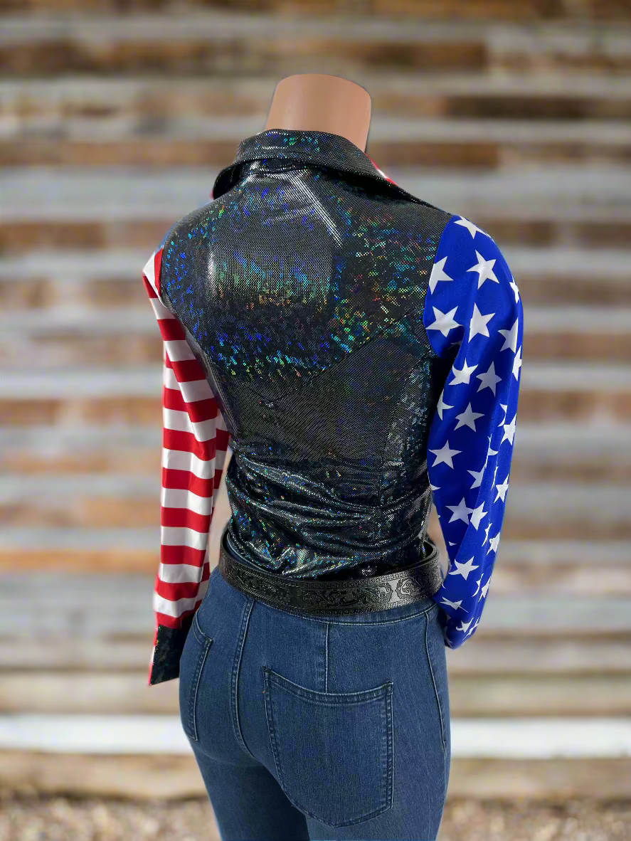 American Outlaw Zipper Front Rodeo Shirt Rodeo Shirt Riverside Rodeo Shirts