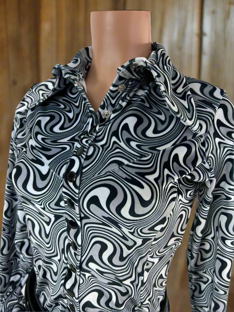 Distortion Velvet Snap Front Rodeo Shirt Rodeo Shirt Riverside Rodeo Shirts