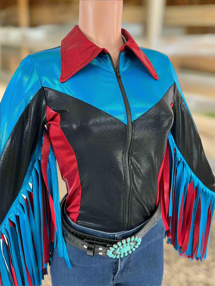 Canyon Ridge Rodeo Shirt with Thunderbird Fringe Rodeo Shirt Riverside Rodeo Shirts