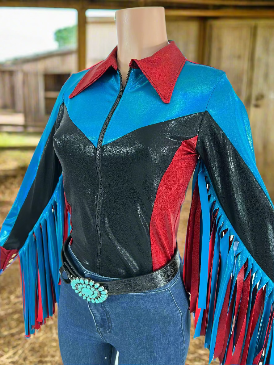 Canyon Ridge Rodeo Shirt with Thunderbird Fringe Rodeo Shirt Riverside Rodeo Shirts