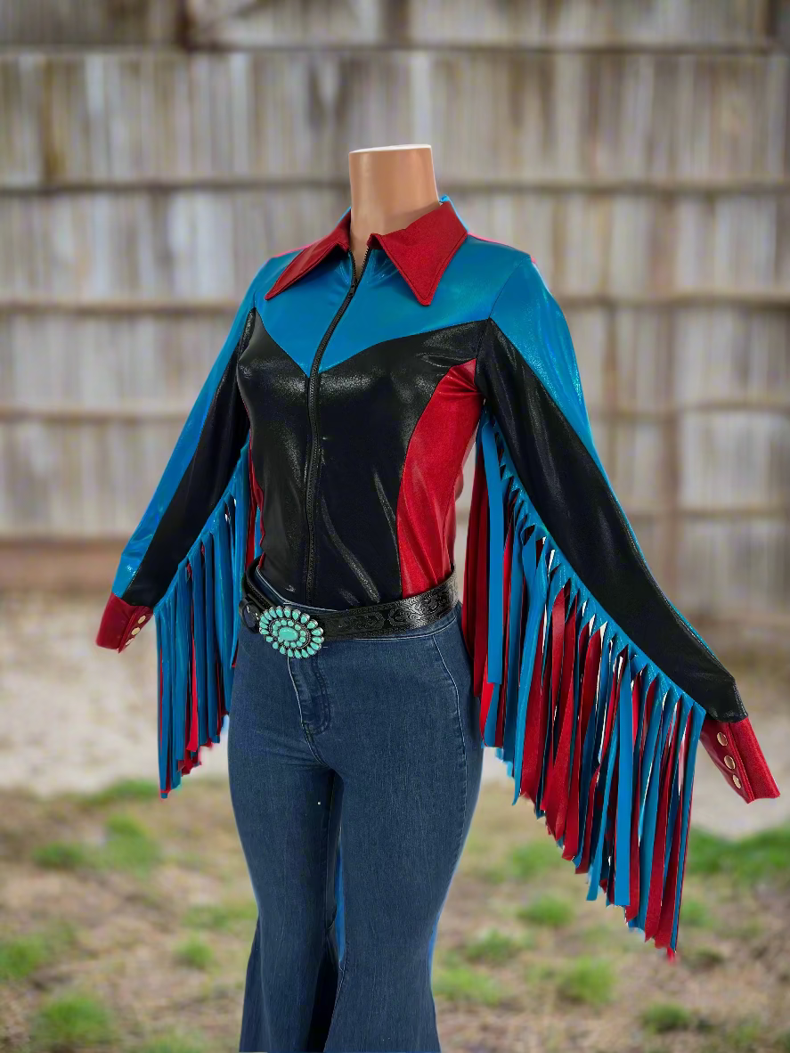 Canyon Ridge Rodeo Shirt with Thunderbird Fringe Rodeo Shirt Riverside Rodeo Shirts