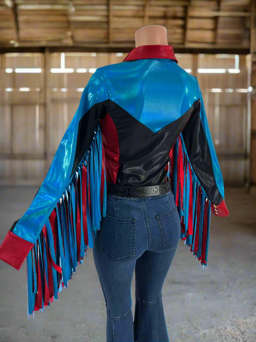 Canyon Ridge Rodeo Shirt with Thunderbird Fringe Rodeo Shirt Riverside Rodeo Shirts
