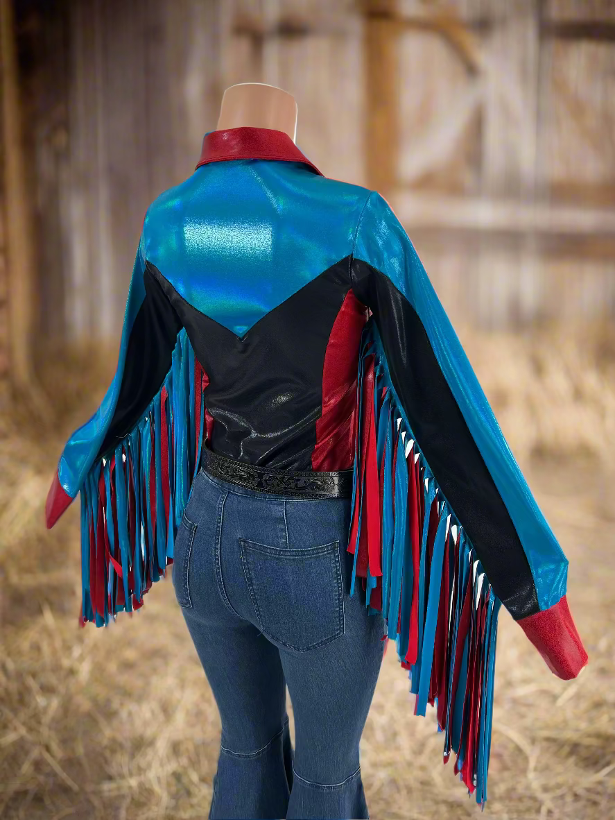 Canyon Ridge Rodeo Shirt with Thunderbird Fringe Rodeo Shirt Riverside Rodeo Shirts