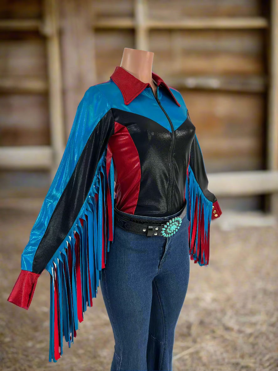 Canyon Ridge Rodeo Shirt with Thunderbird Fringe Rodeo Shirt Riverside Rodeo Shirts