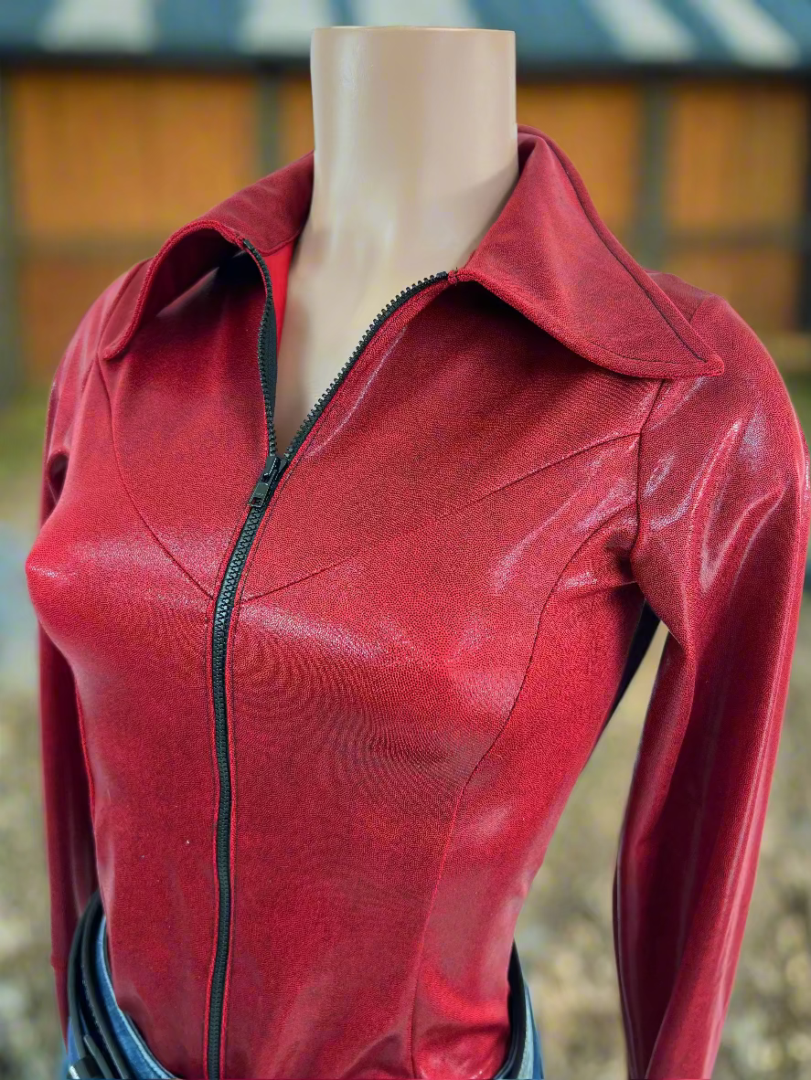 Red Rider Metallic Rodeo Shirt Rodeo Shirt Riverside Rodeo Shirts
