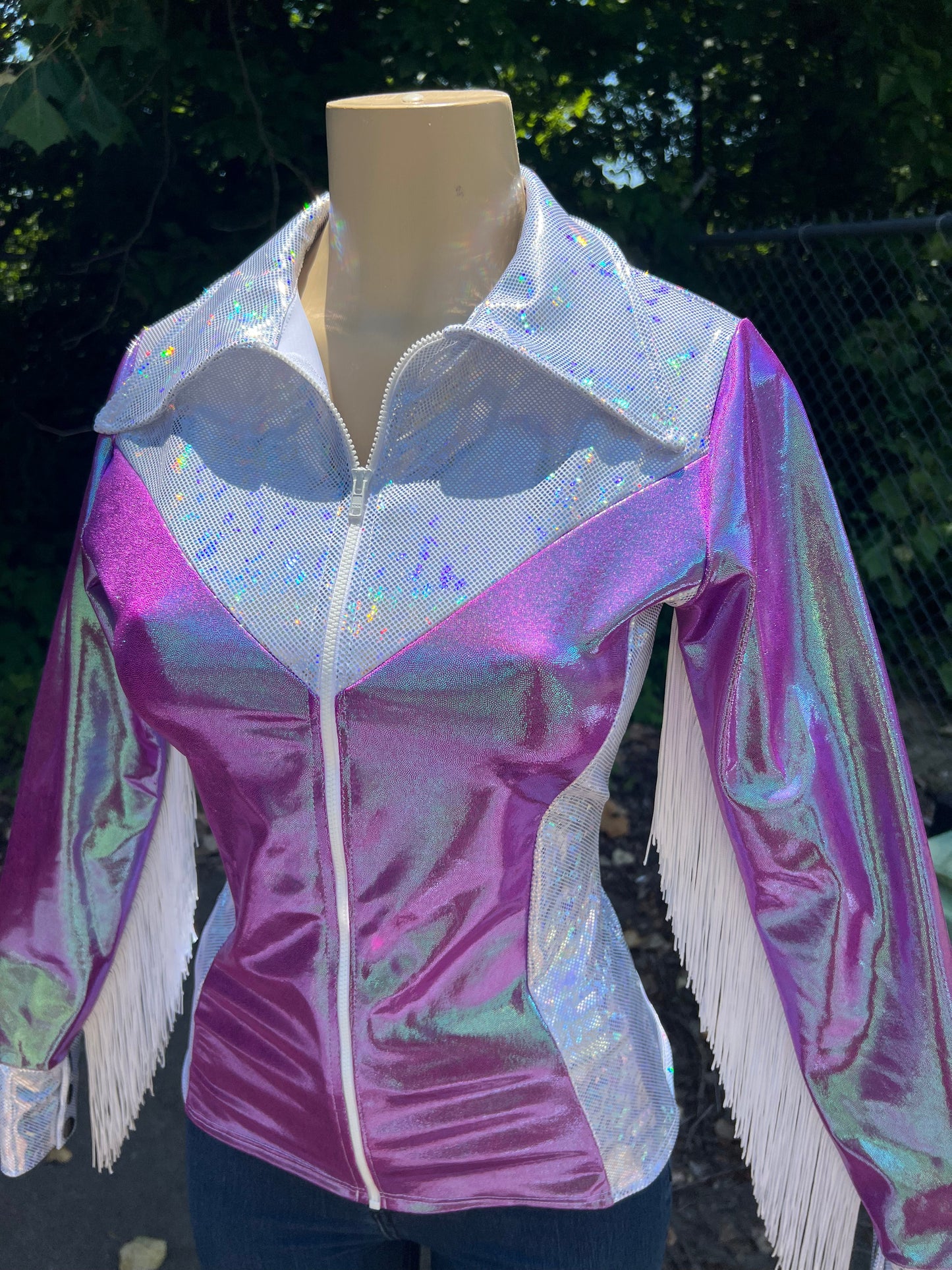 Plumeria Rodeo shirt -Zipper Front - Riverside Rodeo Shirts