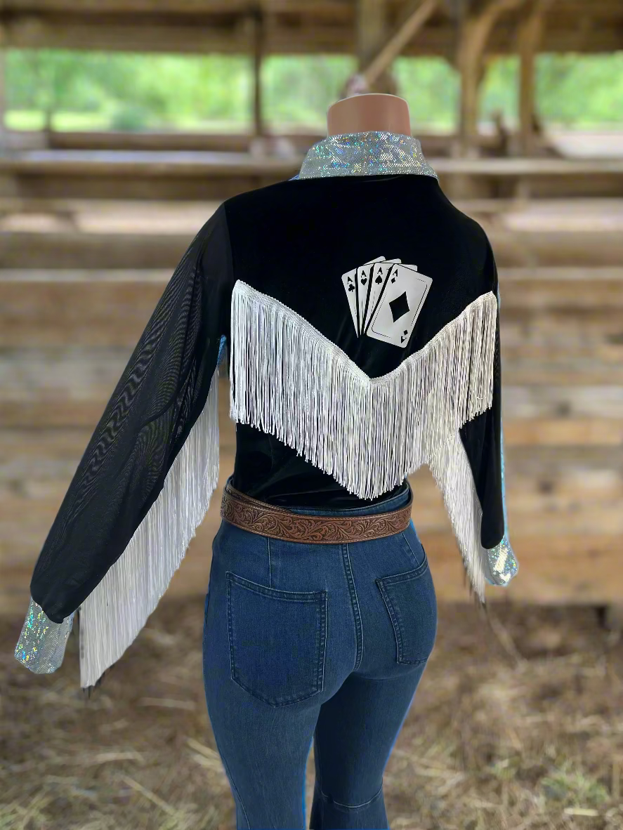 Wild Aces Velvet Snap Front Rodeo Shirt Rodeo Shirt Riverside Rodeo Shirts