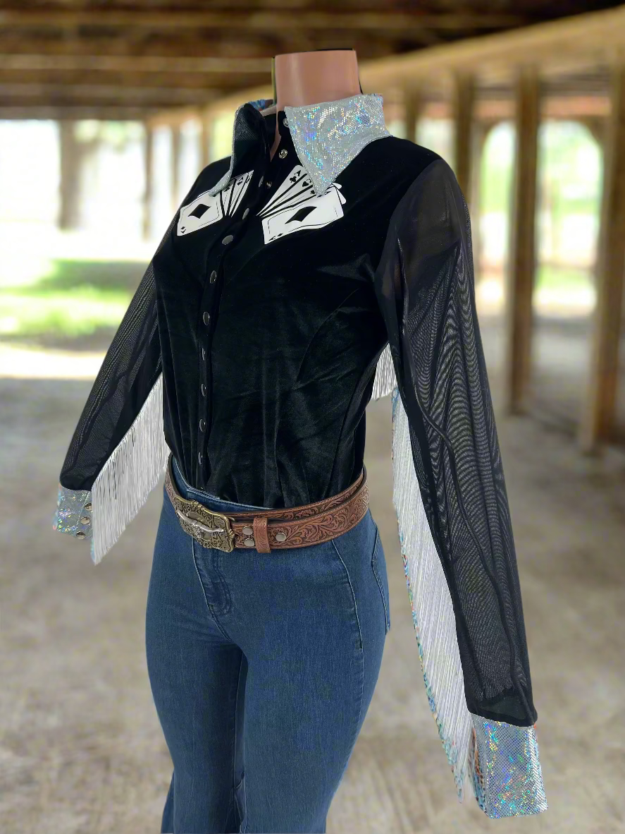 Wild Aces Velvet Snap Front Rodeo Shirt Rodeo Shirt Riverside Rodeo Shirts