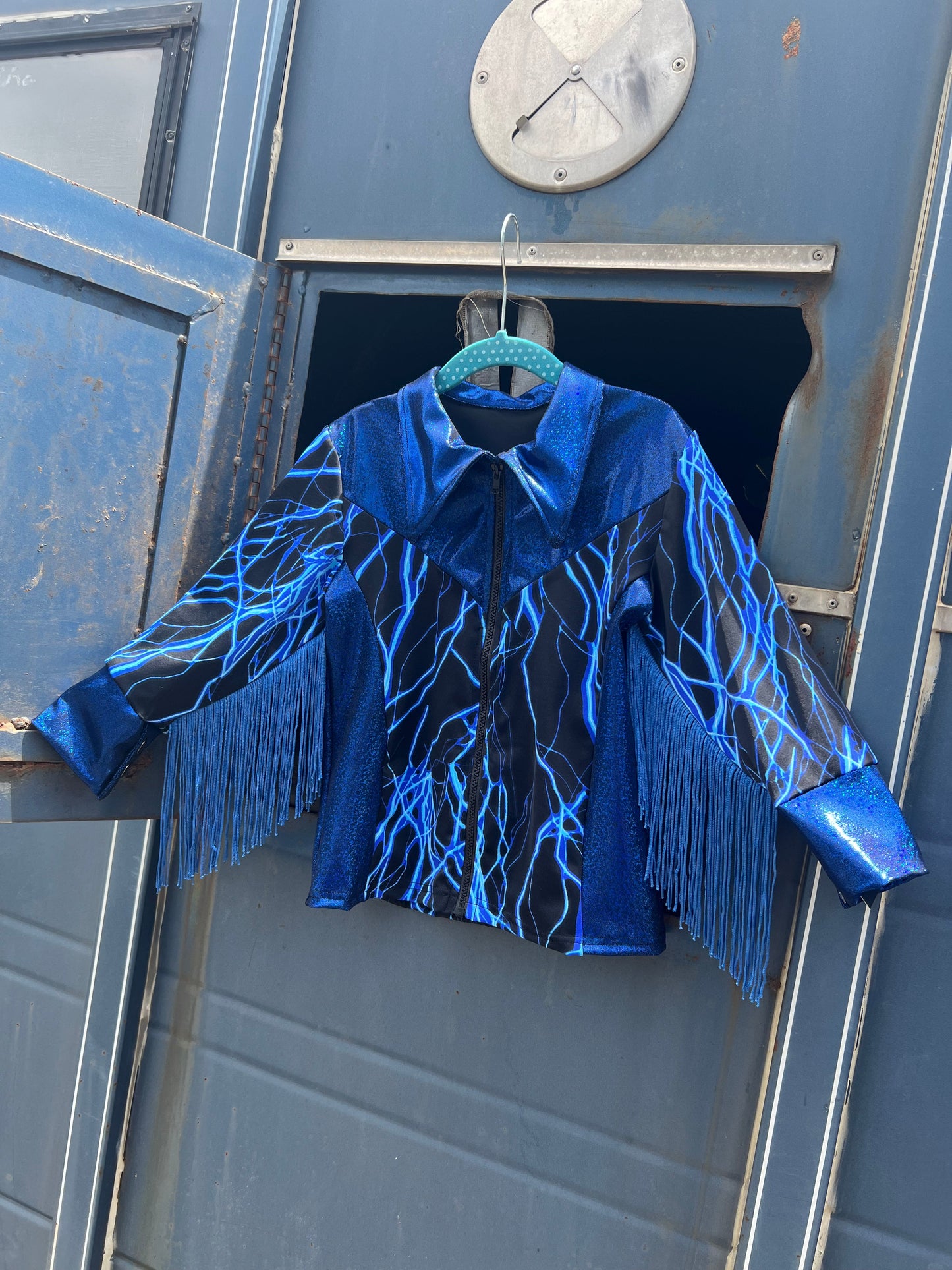 Blue Lightning Rodeo Shirt Rodeo Shirt Riverside Rodeo Shirts