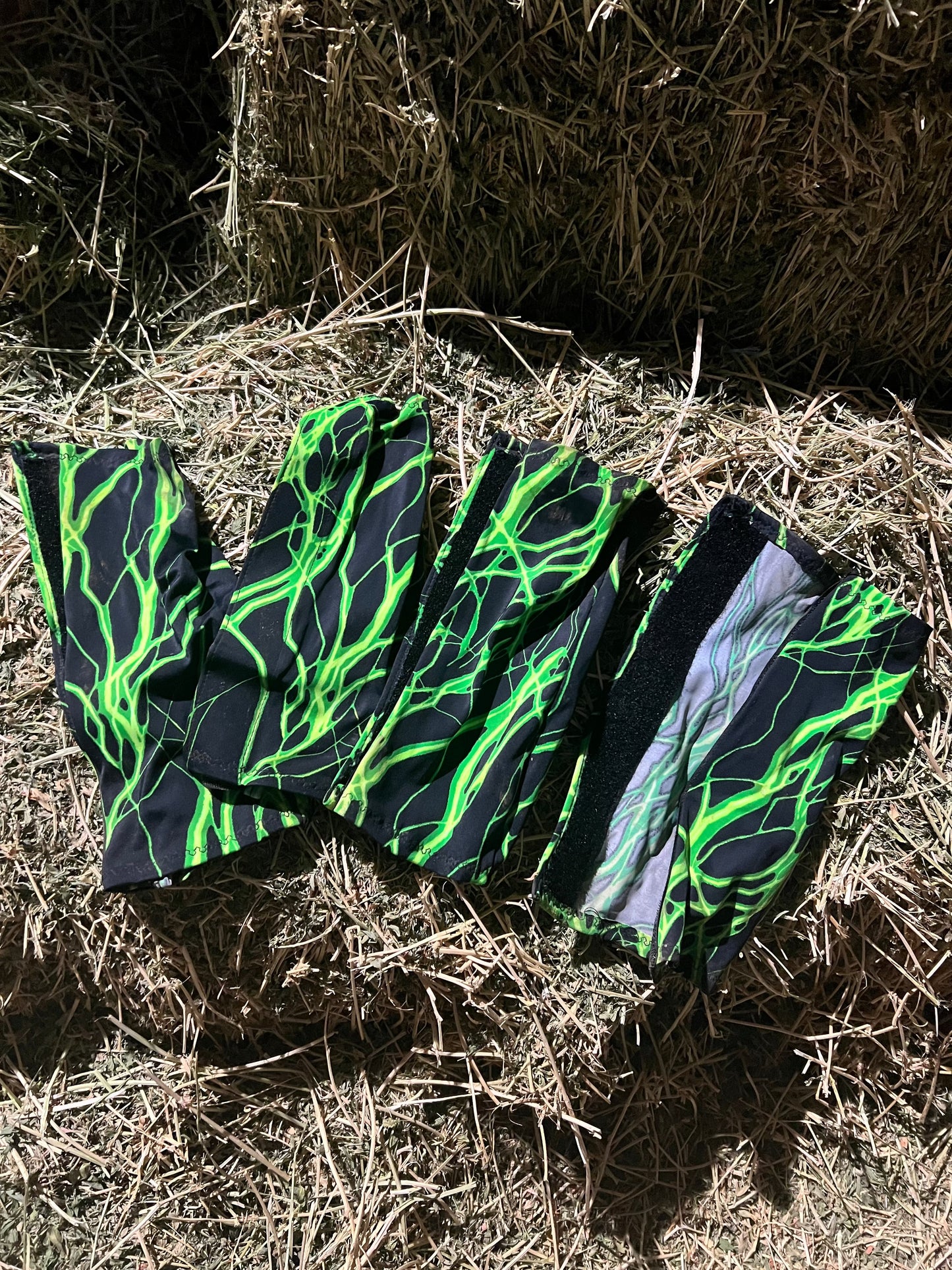 Neon Green Lightning Velcro Sportboot Covers sportboot covers Riverside Rodeo Shirts